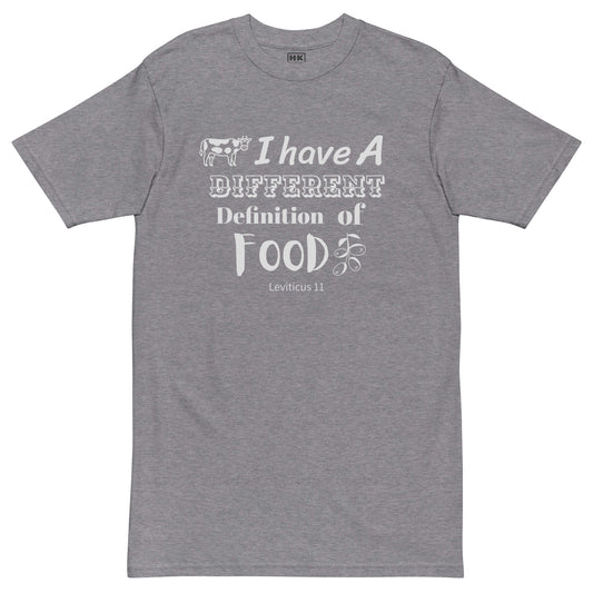 Different Definition of Food - Men’s premium heavyweight tee